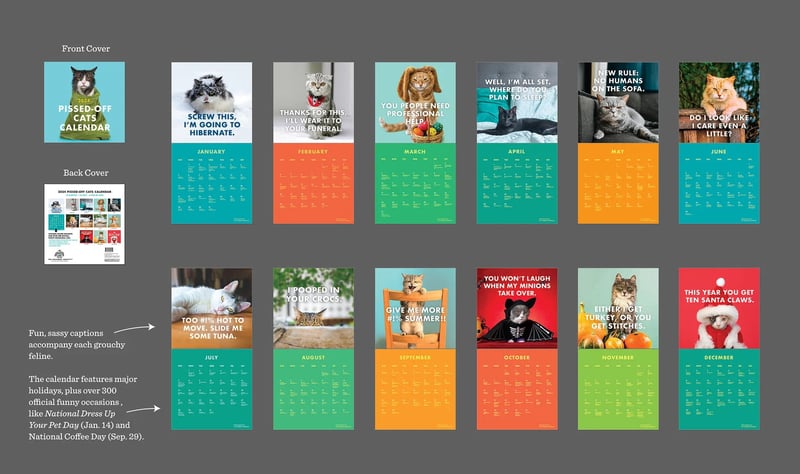 2025 Forbanna kattekalender