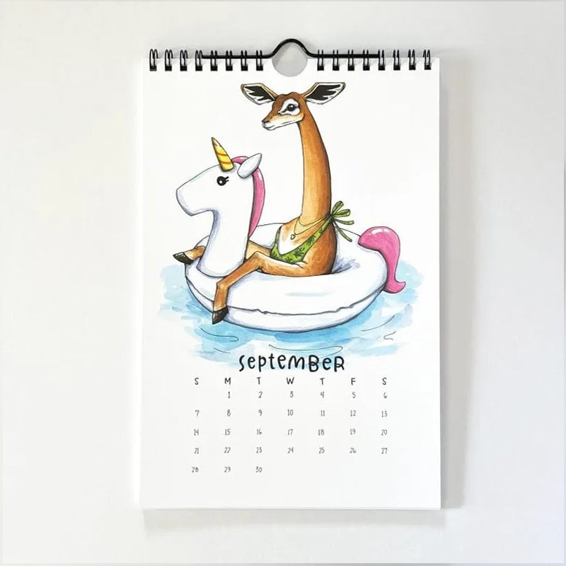 2025 Swimsuit Calendar: Animals in Swimwear