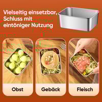 Vorratsbehälter für Lebensmittel aus Edelstahl