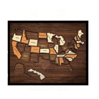 Wooden USA Map Puzzle