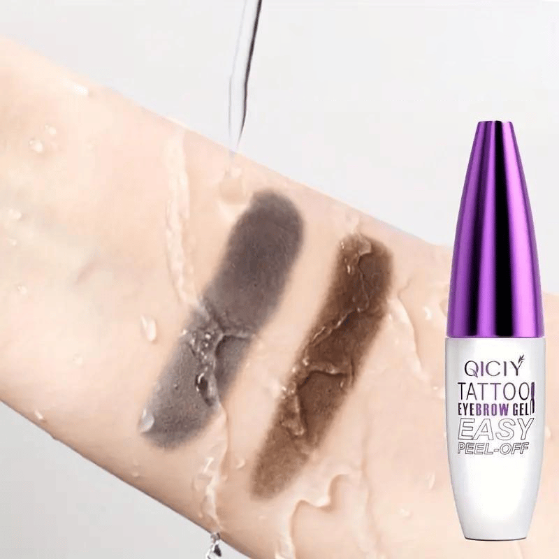 Peel-off eyebrow dye gel