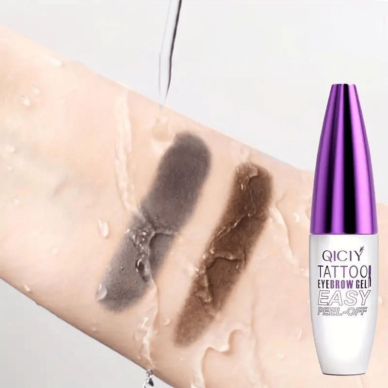 Peel-off eyebrow dye gel