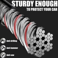 Steering Wheel Lock, Universal Anti Theft Car Device Prevention with 2 Keys