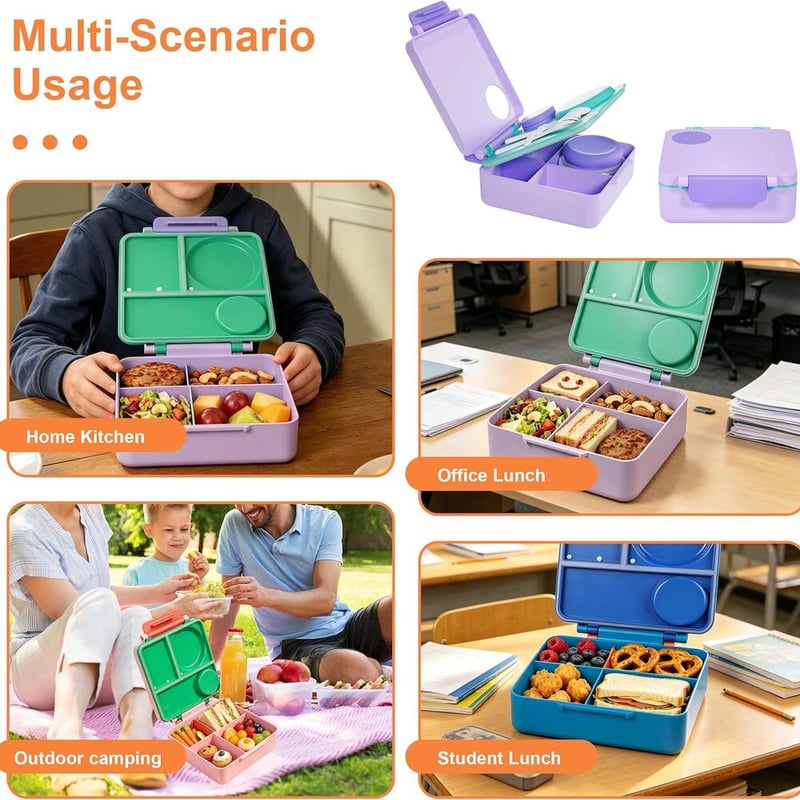Kids Insulated Leakproof Bento Lunch Box