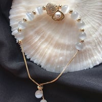 Gold Plated Opal Baroque Pearl Bracelet