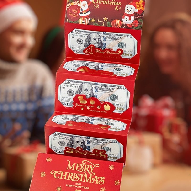 Sakerplus Foldable 6-Slot Christmas Red Envelope