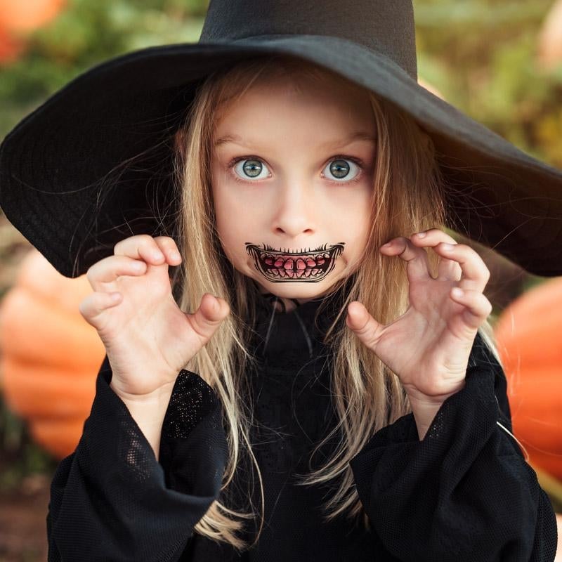 Halloween Scherz-Makeup Temporäre Tattoos (10 Stück)