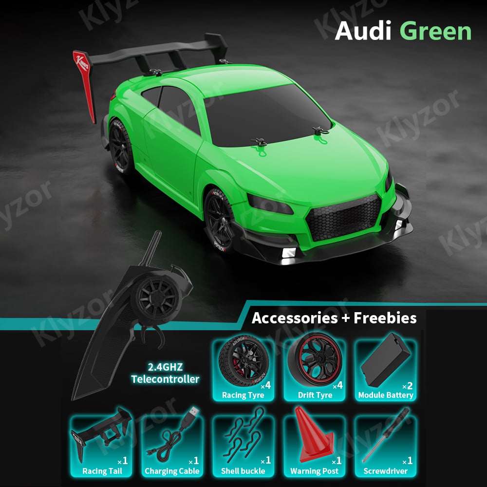 Klyzor Four-Wheel Drive Drift Racing Car - 25 MPH Speed & 50m Remote Range