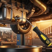 Heat-Resistant Oil Drain Tool for Clean Maintenance