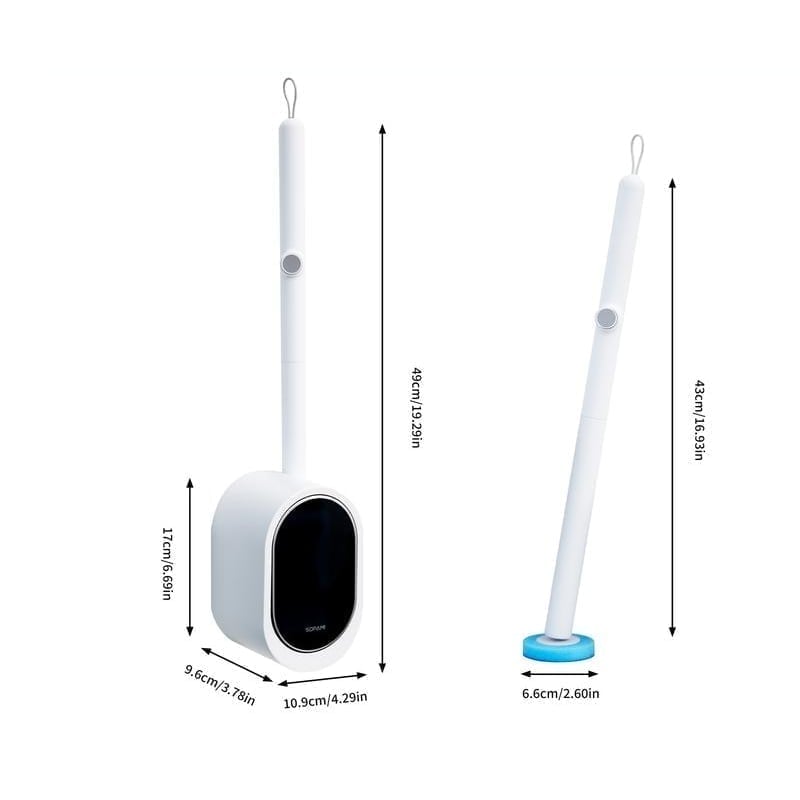 Disposable toilet brush with refills