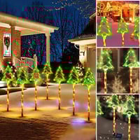 Solar Christmas Tree Lawn Lights