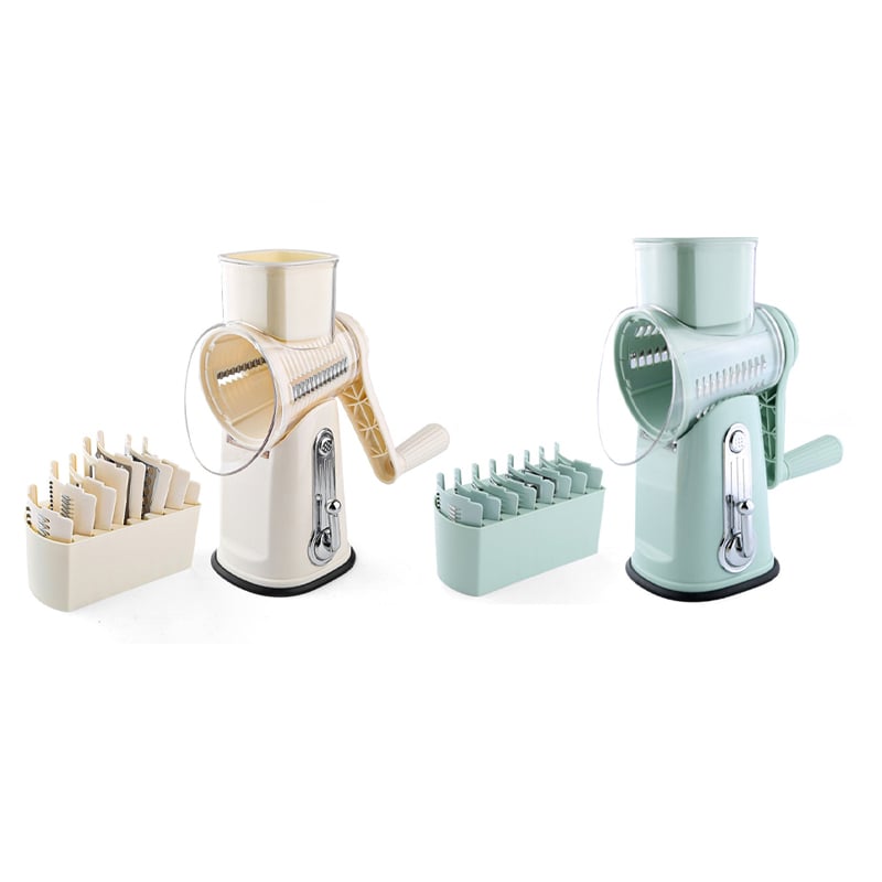 5 in 1 Vegetable Cutter Slicer, Rotary Cheese Grater