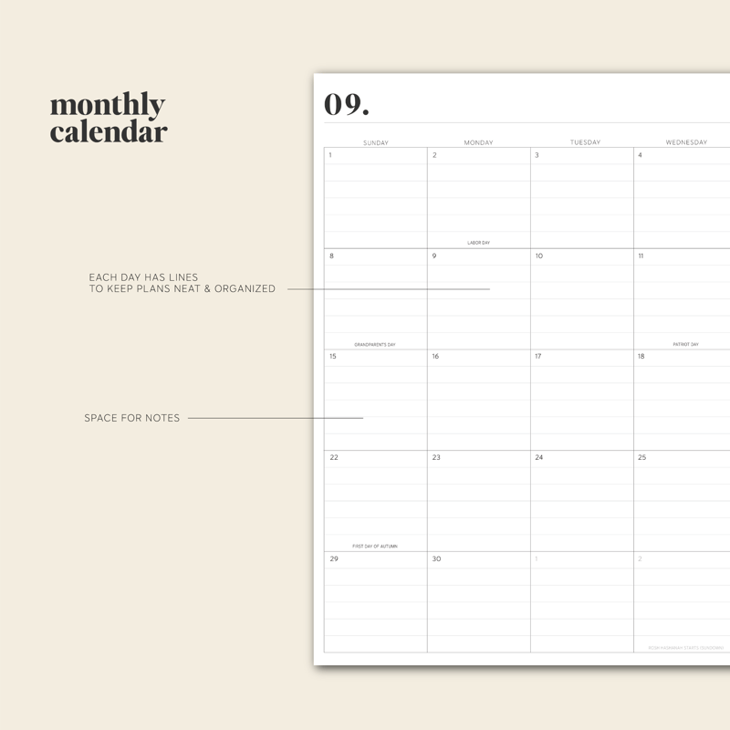 2025 Vanilla Daily Planner