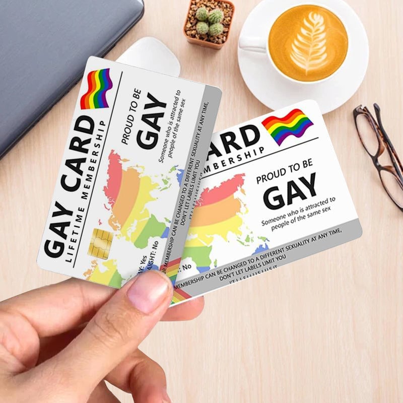 4-Piece Gay Card Lifetime Membership Credit Card Skin