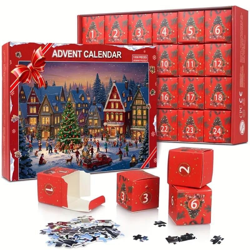 Christmas Countdown Puzzle Surprise Box Toy