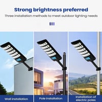 Solar-powered automatic sensor streetlights for courtyards