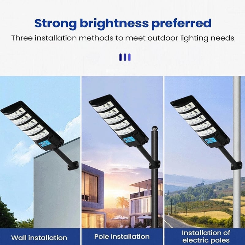Solar-powered automatic sensor streetlights for courtyards