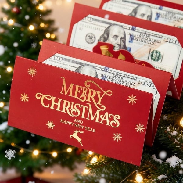 Sakerplus Foldable 6-Slot Christmas Red Envelope