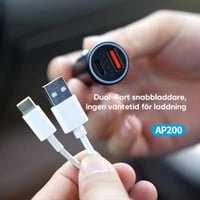 Billaddare med GPS-spårning