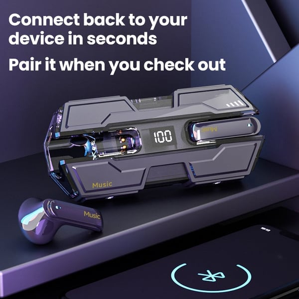 Semi-in-ear Design Wireless Headset