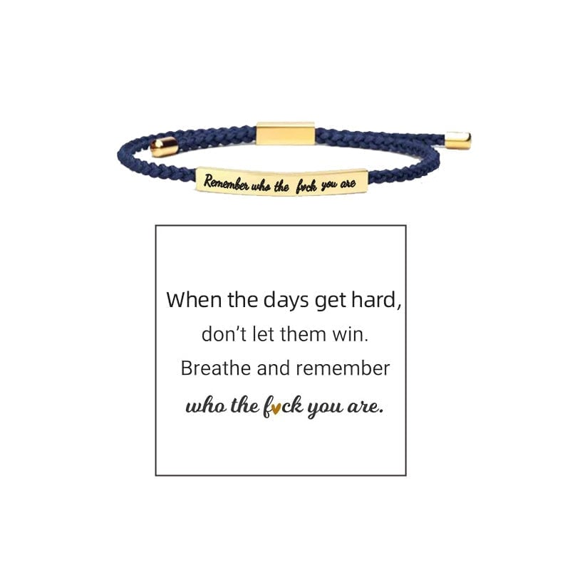 Geflochtenes, verstellbares Inspire-Armband