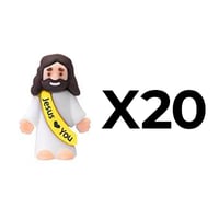 Mini Jesus Figurines With Jesus love You Slogan