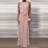 Maxiklänning med prickiga tryck