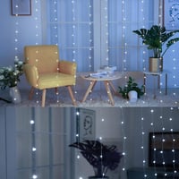 Sakerplus LED Copper String Curtain Lights with USB Remote