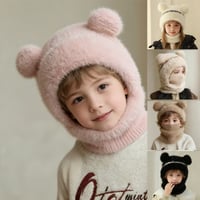 ❄️ 4-in-1 Winter Warmth Integrated Kids' Hooded Hat