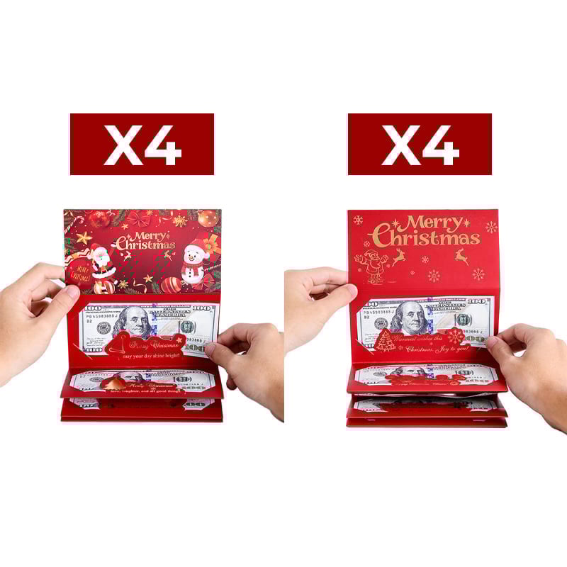 Faltbarer Weihnachtsumschlag mit 6 Fächern