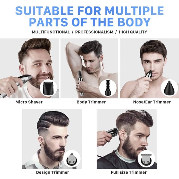 Sakerplus Men’s Waterproof Grooming Kit Clippers