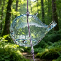 Whimsical Glass Doodle Wind Chimes Outdoor Decor
