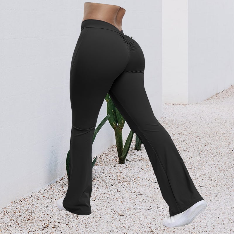 Yoga-Schlaghose mit hoher Taille