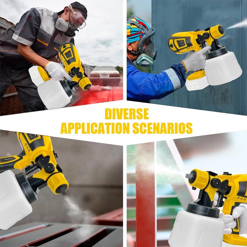 Removable electric paint gun