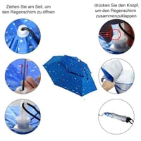 Regenschirmhut für das Fischen und Gartenarbeit