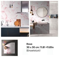 Marmor-Vinyl-Bodenfliesen zum Selbstkleben