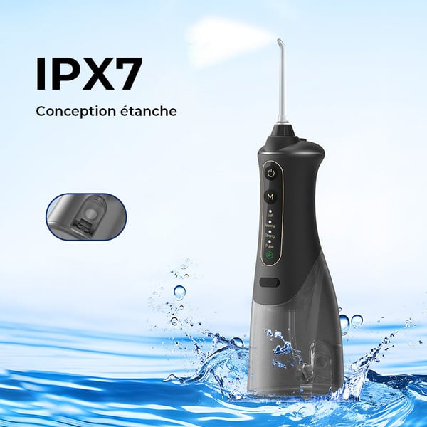 Hydropulseur portable rechargeable et irrigateur buccal