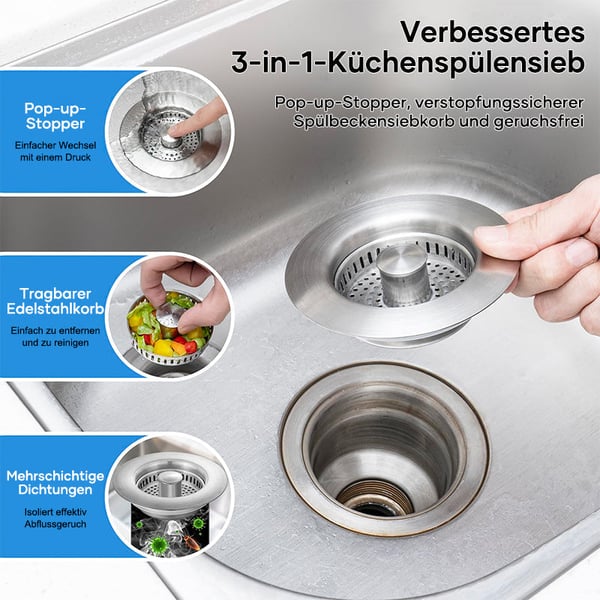 Saker Bodenablauffilter aus Edelstahl