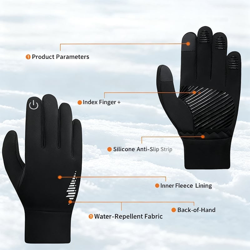 Warm Cycling Touchscreen Gloves