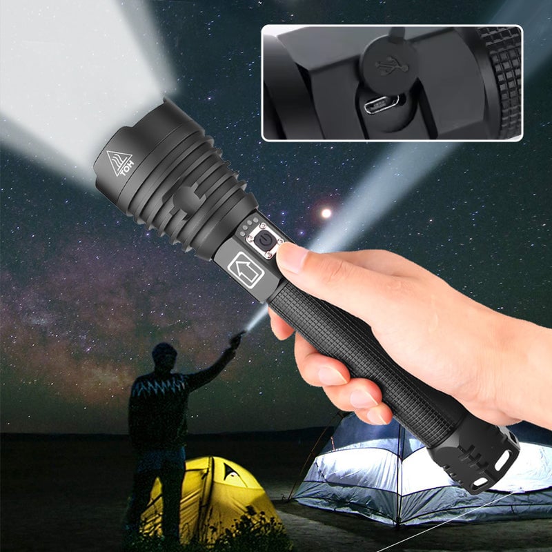 LED Rechargeable Tactical Laser Flashlight
