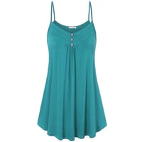 V-ringad enfärgad camisole