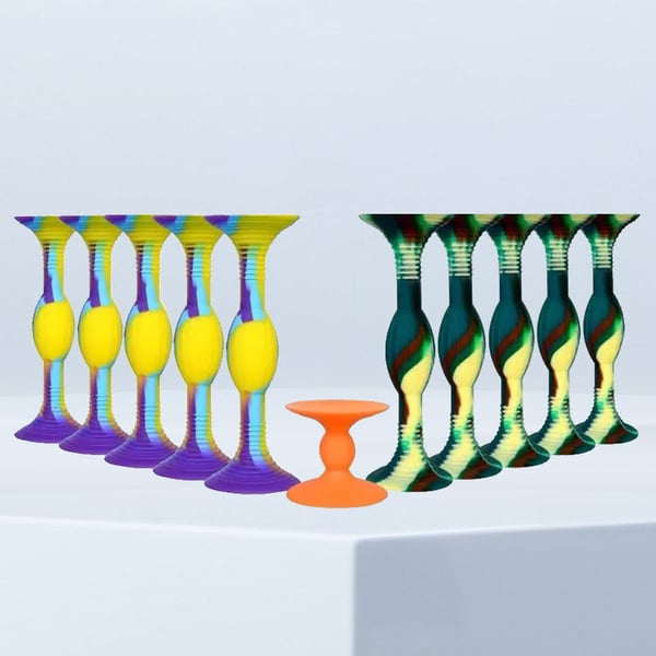 HugOutdoor Dartpfeile mit Saugnapf, farbig, 10 Stück