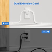 Aless™ 6-in-1 Twin Extension Cord Power Strip