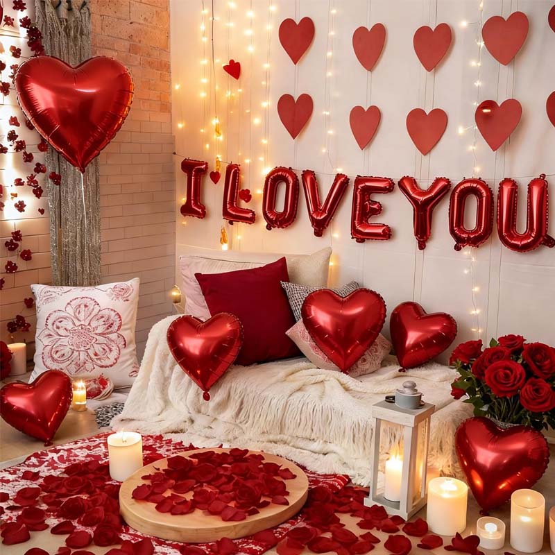 Valentinstag-Ballondekorationen