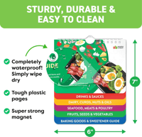 sakerplus Air Fryer Cheat Sheet Magnets Cooking Guide Booklet