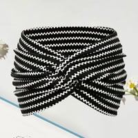 Printed cross yoga headband