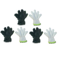 Double-sided five-finger car wash gloves
