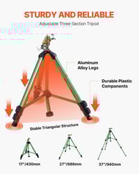 Sakerplus Impact Sprinkler on Tripod Base