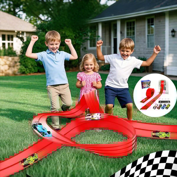 DIY Dual-Lane PVC Car Track