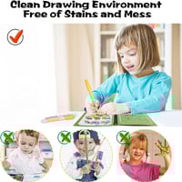 Magic Water Coloring Book（18.3*14.8cm/7.20*5.83in）